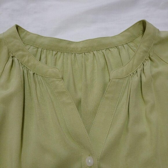 Globrok Smooth Relaxed Blouse Size M Green - Picture 3 of 6